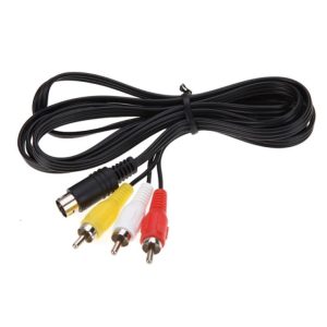Cable AV de audio y video de 1.8M y 9 pines para Sega Genesis 2 o 3